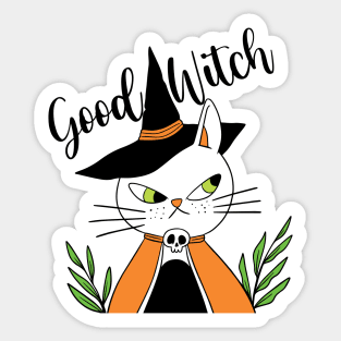 Good witch cute cat Sticker